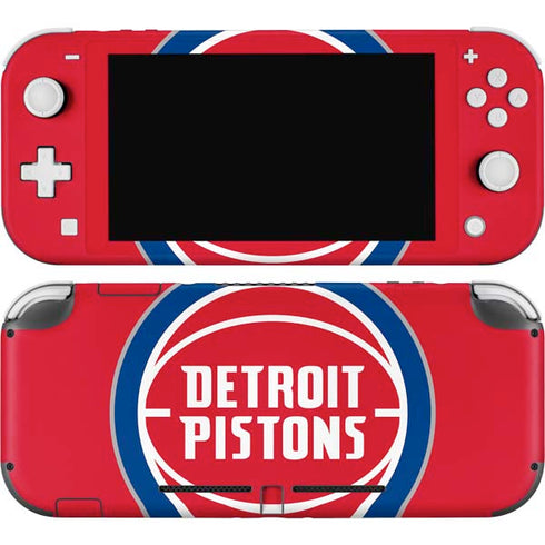 NBA Detroit Pistons Large Logo Nintendo Switch Lite Skin